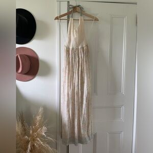 Zara Crochet Halter maxi Dress